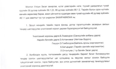 ҮНЭЛГЭЭНИЙ ХОРОО БАЙГУУЛАХ ТУХАЙ