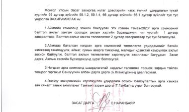 ИХ ГОВИЙН ТЭМЭЭ 2023 АРГА ХЭМЖЭЭ ЗОХИОН БАЙГУУЛАХ АЖЛЫН ХЭСЭГ БАЙГУУЛАХ ТУХАЙ