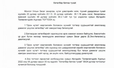 Орон нутагт мэргэжлийн боловсон хүчнийг тогтвор суурьшилтай ажиллахад дэмжлэг үзүүлэх хөтөлбөр