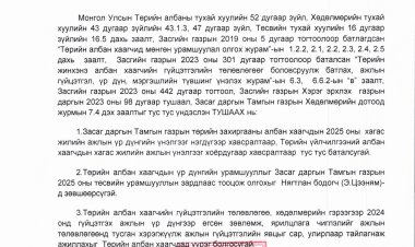 Тамгын газрын даргын тушаал А/20